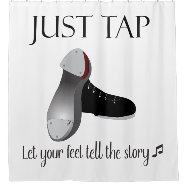 Just Tap  Shower Curtain (Front)