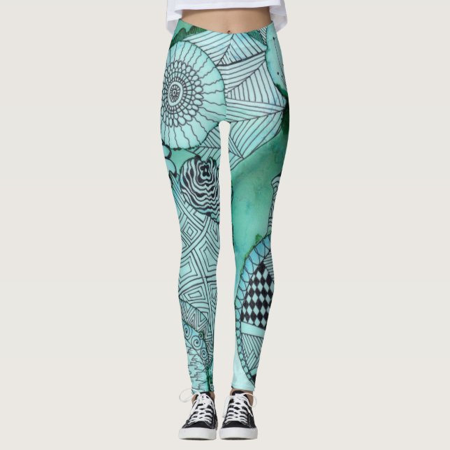 Just Teal Leggings (Front)