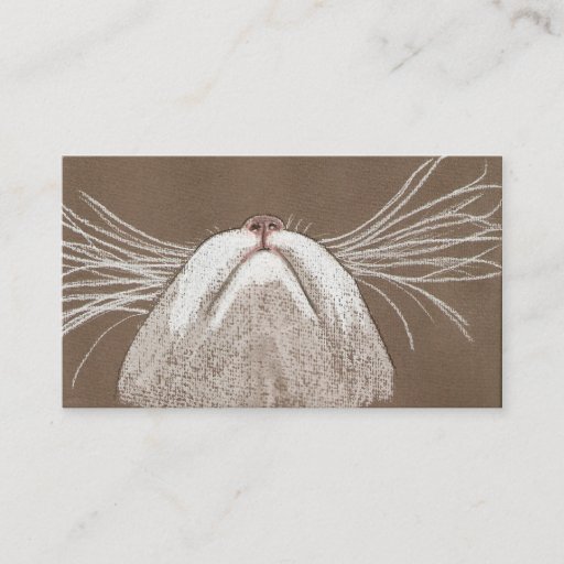 Customizable Just the cats whiskers business card