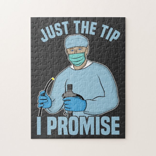 Just The Tip I Promise - Endoscopy, Colonoscopy T- Jigsaw Puzzle (Vertical)