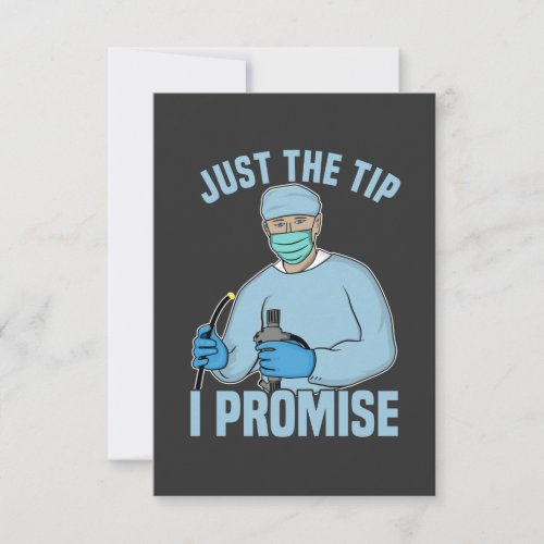 Just The Tip I Promise _ Endoscopy Colonoscopy T_ RSVP Card