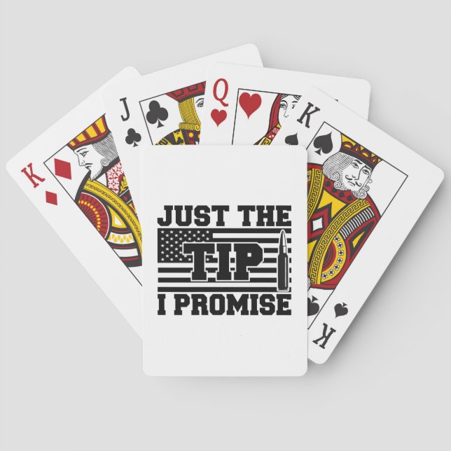Just The Tip I Promise Poker Cards (Back)