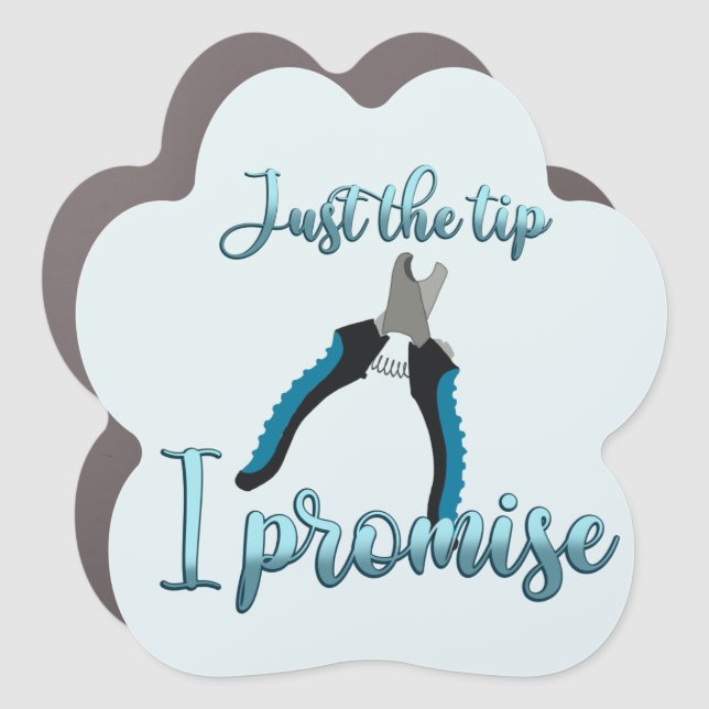 Just the tip nail clipper T-Shirt Car Magnet (Front)