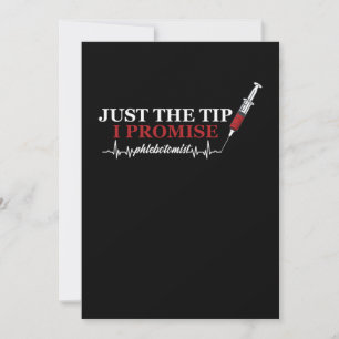 Just The Tip Phlebotomist Heartbeat Phlebotomy Gif Invitation