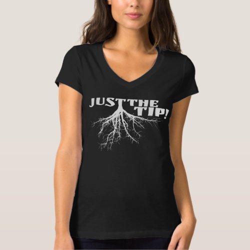 JUST THE TIP VEE NECK T_Shirt