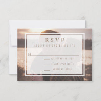 Just the Two of Us Modern Wedding Destination RSVP Card