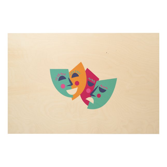 Just theater  wood wall art (Front)