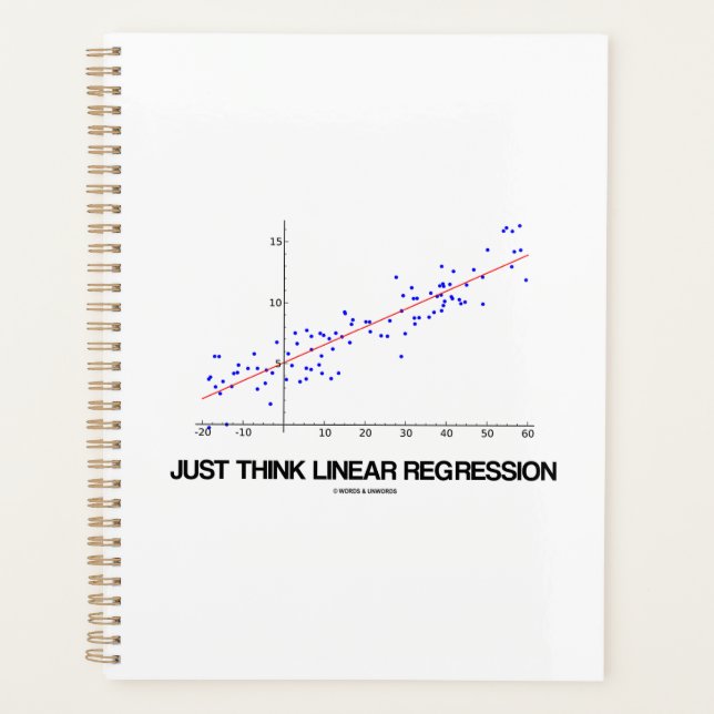 Just Think Linear Regression Statistics Graph Planner (Front)