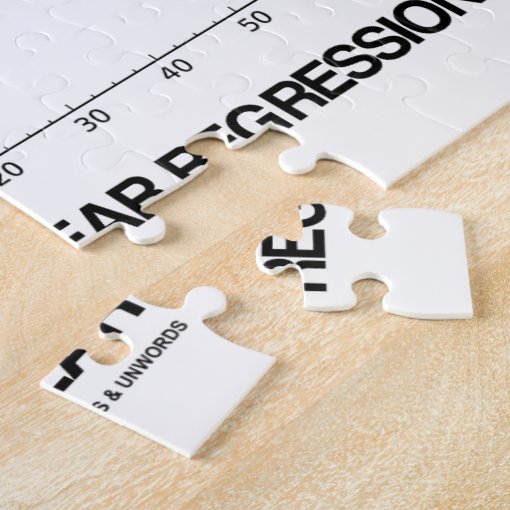 Just Think Linear Regression (Statistics) Jigsaw Puzzle Zazzle