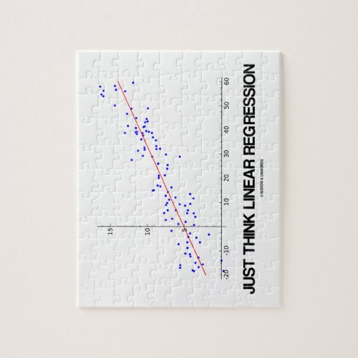 Just Think Linear Regression (Statistics) Jigsaw Puzzle Zazzle