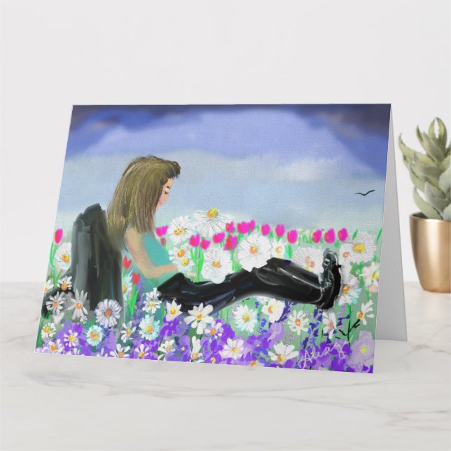 Just Thinking About You Daisy Field Card (Small Plant)