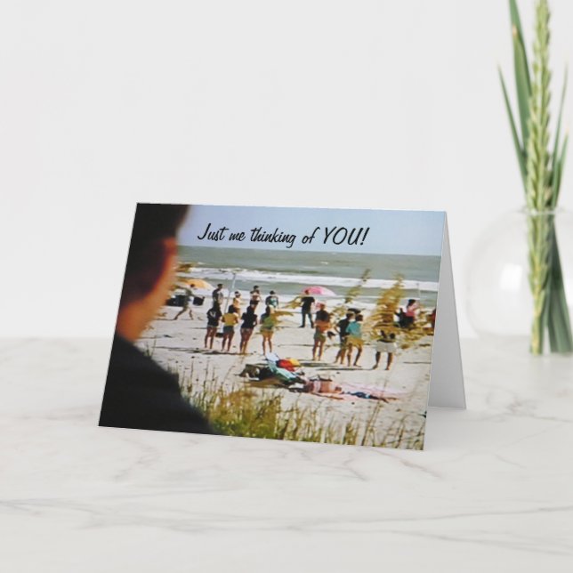 JUST THINKING OF YOU - MILITARY CARD (Front)