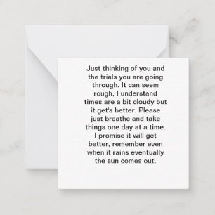 Just Thinking of You Note Card