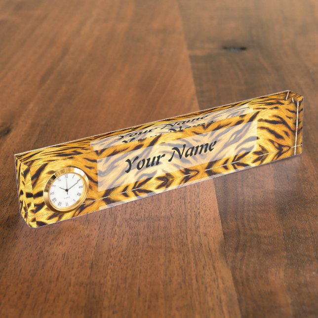 Just Tiger Desk Name Plate (Side)