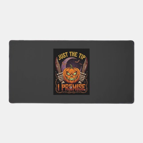 Just Tip Premise Halloween Pumpkin Bloody Knives_1 Desk Mat