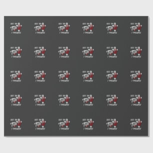 Just Tip Promise Halloween Bloody Hand Cross Wrapping Paper