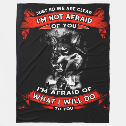 JUST to be CLEAR Fleece Blanket