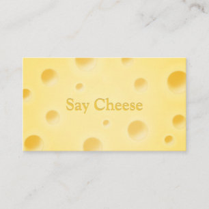 Just too Cheesy Kids Photographer & Party Planner Business Card