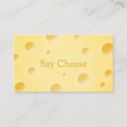 Just too Cheesy Kids Photographer  Party Planner Business Card