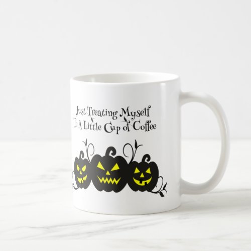 Just Treating Myself To Coffee Jack O Lantern Coffee Mug