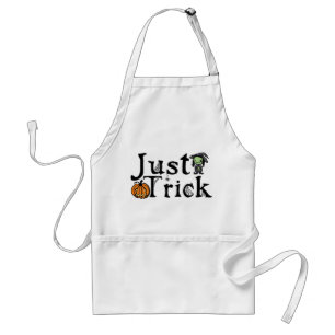 Just Trick Halloween Adult Apron