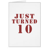 JUST TURNED 10 (Front)