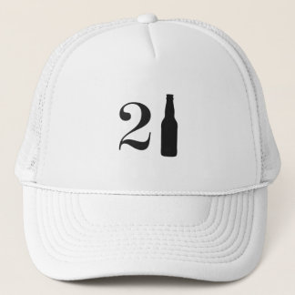 Just Turned 21 Beer Bottle 21st Birthday Trucker Hat