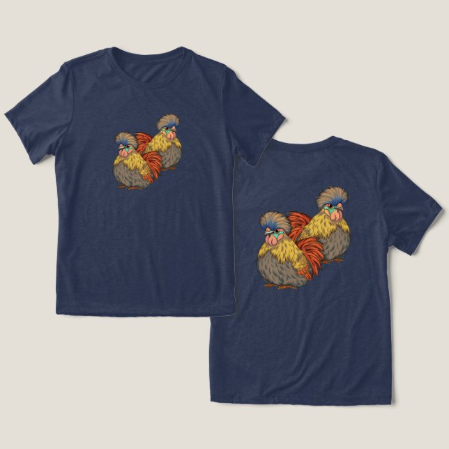 Just two chicks Tri-Blend shirt (Design Front & Back)