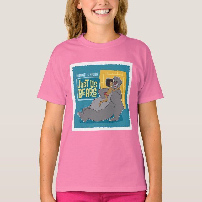 Just Us Bears: Mowgli and Baloo Disney T-Shirt (Front)