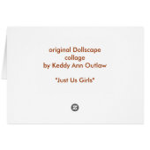 Just Us Girls Cards (Back Horizontal)