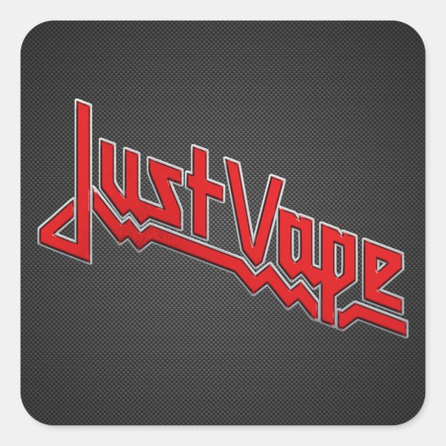 Just Vape Square Sticker (Front)
