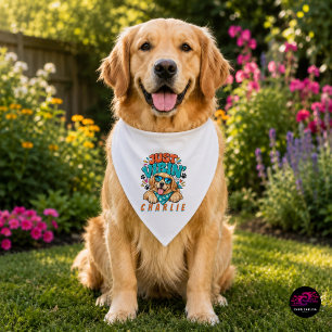 Just Vibin’ Cool Dog with Sunglasses Bandana