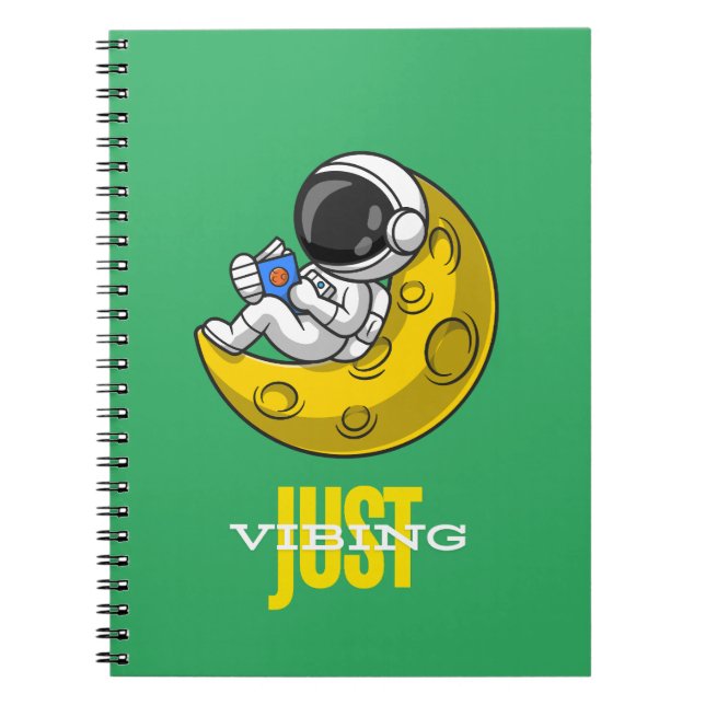 Just Vibing  Notebook (Front)