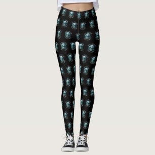 Just Visiting This Planet Black Leggings