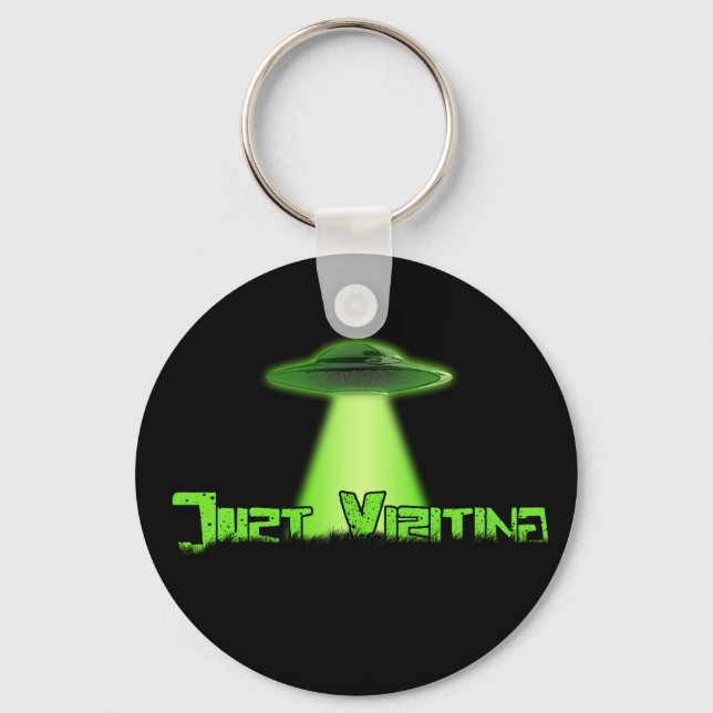 Just Visiting V2 Keychain (Front)