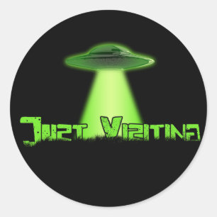 Just Visiting V2 Sticker