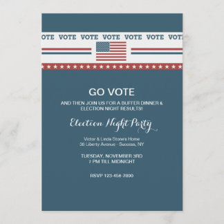 Just Vote Election Party Invitation