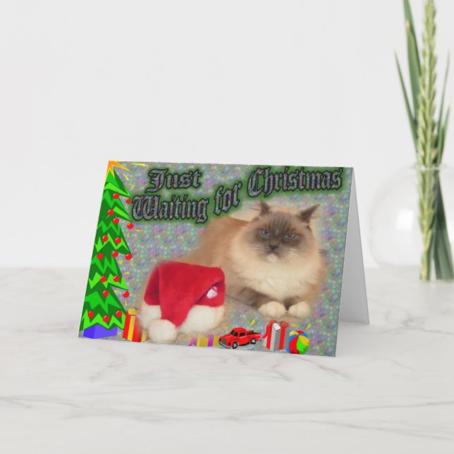 Just waiting for Christmas! Holiday Card (Front)