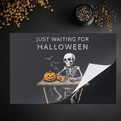 Just Waiting for Halloween  Funny  Paper Pad