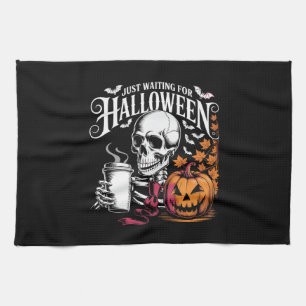 Just Waiting For Halloween Kitchen Towel