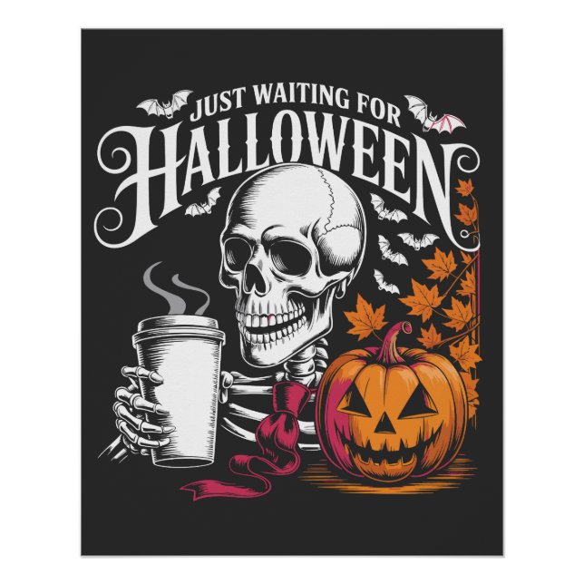 Just Waiting For Halloween Poster (Front)
