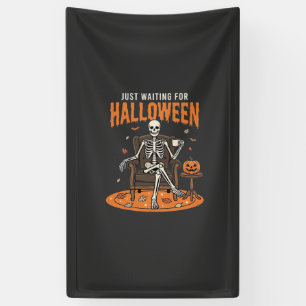 Just Waiting For Halloween Skeleton Design_1 Banner