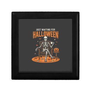 Just Waiting For Halloween Skeleton Design_1 Gift Box