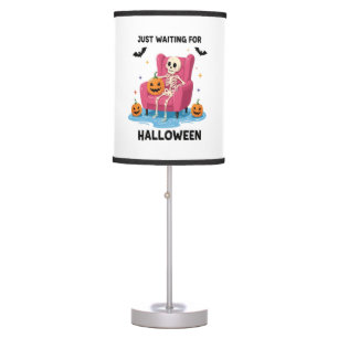 Just Waiting for Halloween Skeleton Table Lamp
