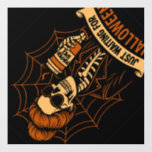 Just Waiting for Halloween Skeleton Wall Decal
