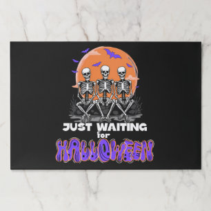 Just Waiting for Halloween, Spooky Skeleton Crew Paper Pad
