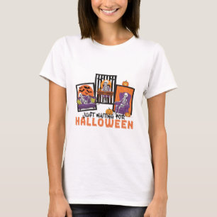 Just Waiting Halloween Fall Vibes T-Shirt