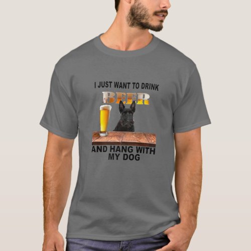 Just Want To Drink Beer T_Shirt