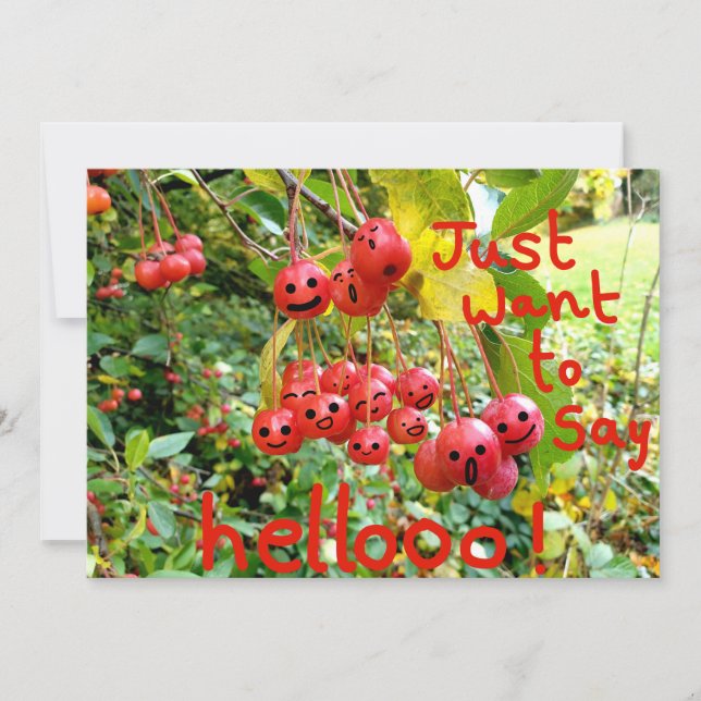 Just want to say Hellooo! Card (Front)