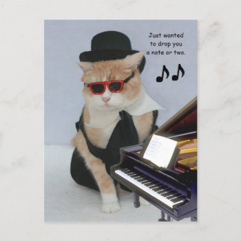 Just Wanted To Drop You To Note Postcard by myrtieshuman at Zazzle